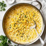 Creamed Corn with Shallots, Thyme, and a Kick of Cayenne Recipe