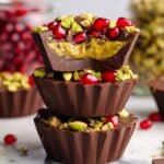 Pomegranate Pistachio Chocolate Cups Recipe