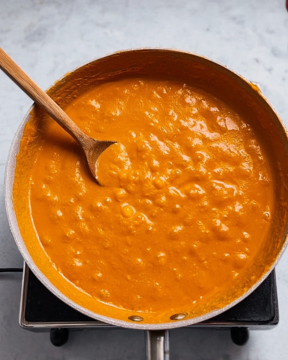 A white bowl filled with short, thick pasta tubes covered in creamy orange sauce, with the pasta stacked in two to three uneven layers, topped with a sprinkle of fine white grated cheese and small green chives pieces scattered on top and around. A gold fork rests on the right side inside the bowl, and the bowl is placed on a white marbled surface with a pale beige cloth napkin under the fork. In the background, small white dishes hold more grated cheese and chopped green chives. Photo taken with an iphone --ar 4:5 --v 7