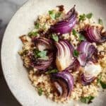 Bulgur Salad with Mushrooms and Roasted Onions Recipe