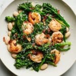 Spicy Broccoli Rabe with White Beans and Shrimp Recipe