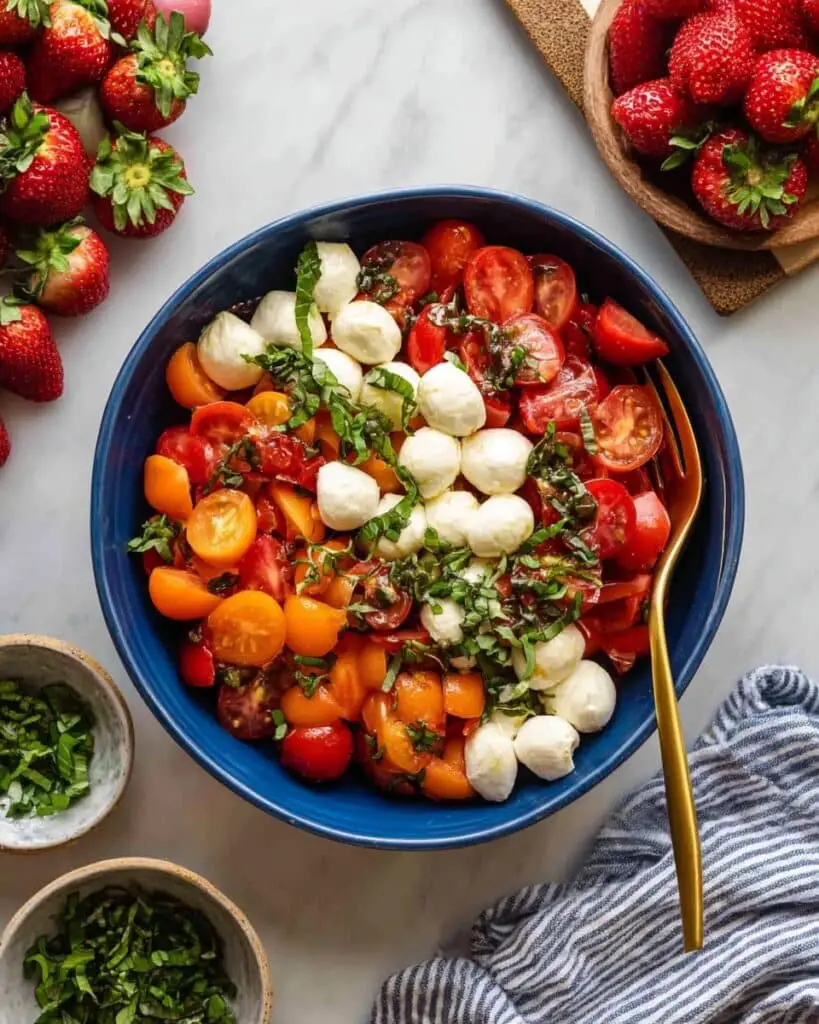 Strawberry Tomato Balsamic Salad Recipe