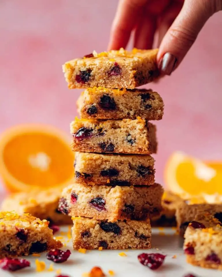 Cranberry Orange Cookie Bars (Vegan + Gluten-Free) Recipe