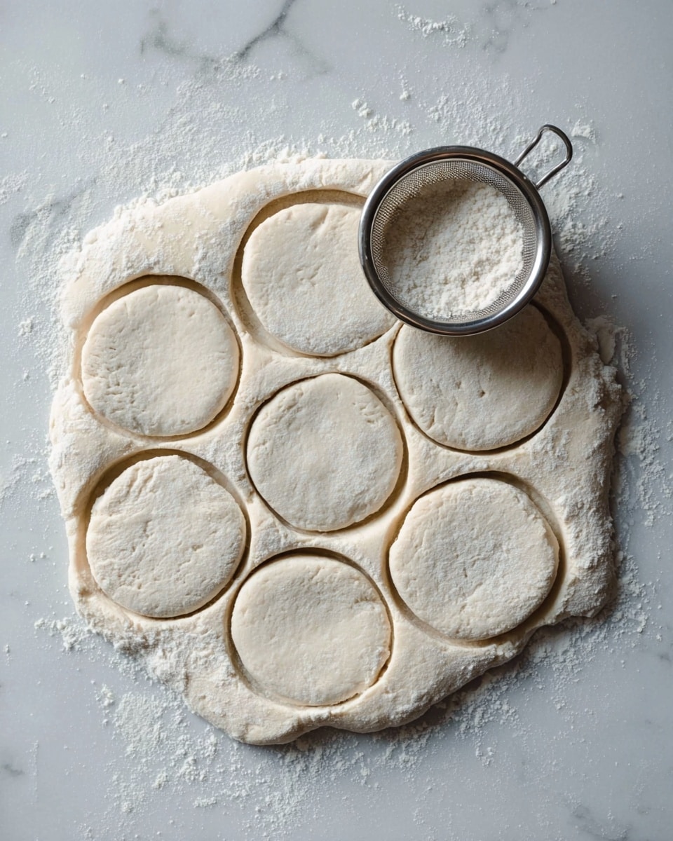 A close-up image shows a stack of seven light golden brown English muffins with a soft, fluffy texture and slightly rough surface. Next to the stack are three more muffins, showing the toasted, unevenly browned tops with a dusting of flour. The muffins are resting on a soft white cloth inside a wicker basket. The background has a white marbled texture. photo taken with an iphone --ar 4:5 --v 7