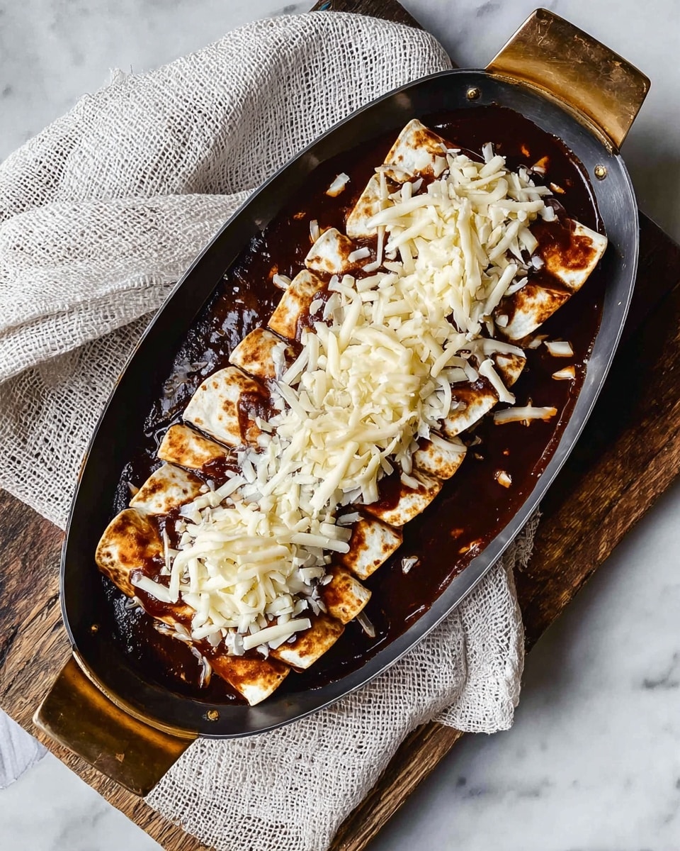 The image shows seven dark dried chili peppers placed on a worn metal baking tray. The chilies are wrinkled and have deep blackish-brown colors with some rough textures. To the right of the tray, there are two small dark bowls filled with dried herbs, one greenish and one brownish. Next to the bowls, there is a whole garlic bulb along with a few garlic cloves and some garlic skin pieces scattered on a white marbled surface. The overall look is rustic and natural. photo taken with an iphone --ar 4:5 --v 7