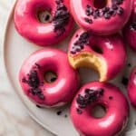 Yeast Doughnuts with Hibiscus Glaze Recipe
