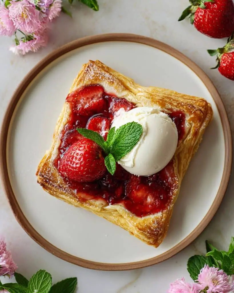 Strawberry Rhubarb Pastry Pies Recipe