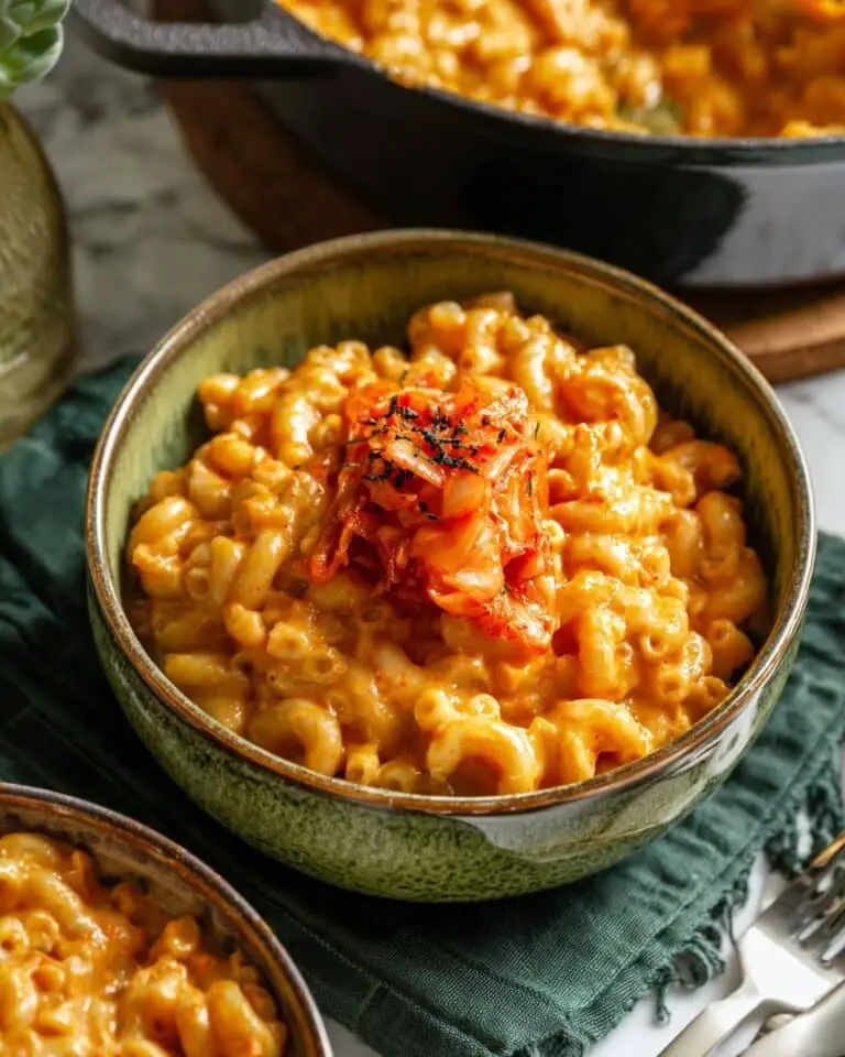 Vegan Kimchi Mac’n Cheese Recipe