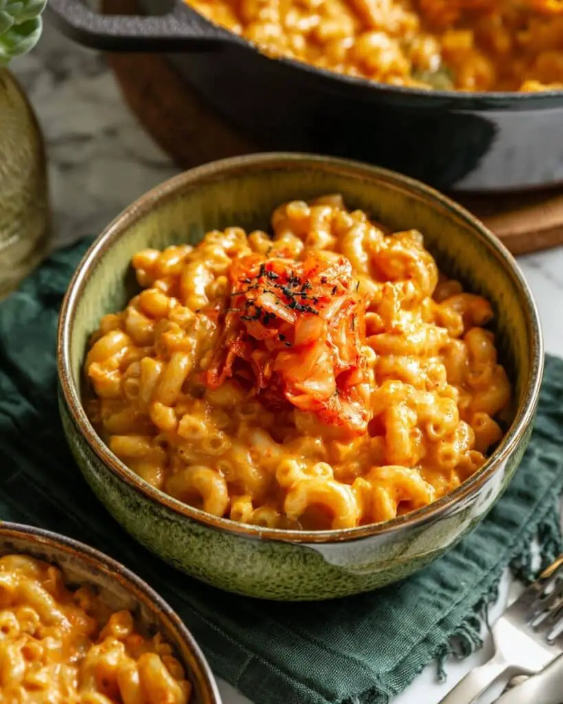 Vegan Kimchi Mac’n Cheese Recipe