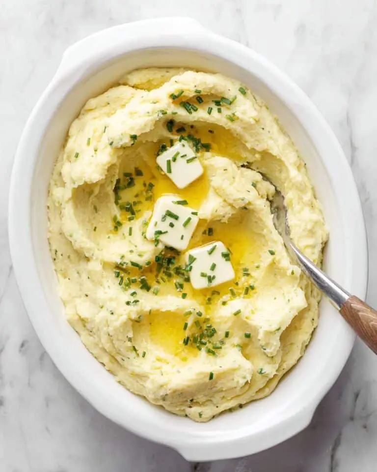 Creamy Crock Pot Mashed Potatoes with Roasted Garlic and Italian Seasoning Recipe