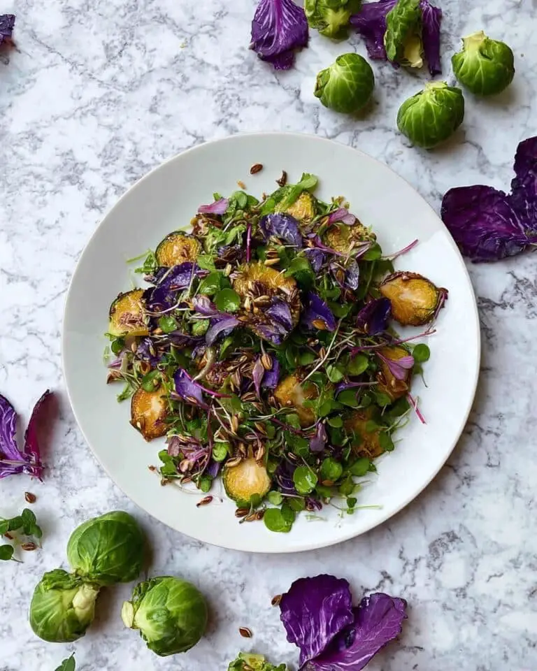 Roasted Purple Brussels Sprouts Salad Recipe