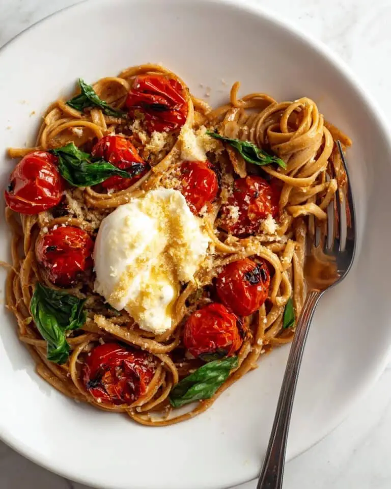 10 Minute Cherry Tomato Pasta with Garlic and Basil Recipe
