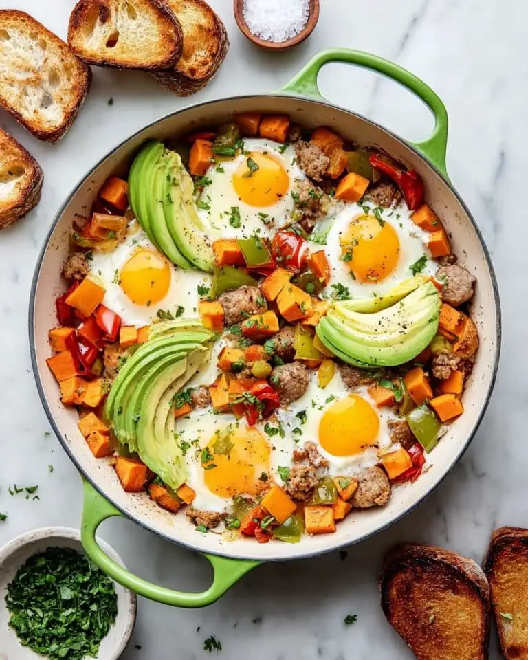 Sweet Potato Hash with Sausage and Fried Eggs Recipe
