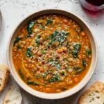 Hearty Lentil Soup with Vegetables and Lemon Recipe