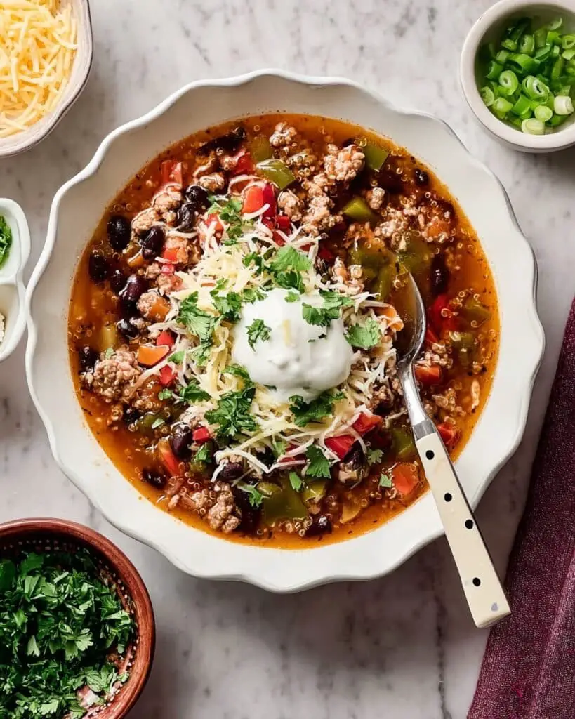 Southwest Turkey & Quinoa Soup Recipe