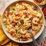 Creamy Tuscan Shrimp Pasta (Dairy-Free) Recipe