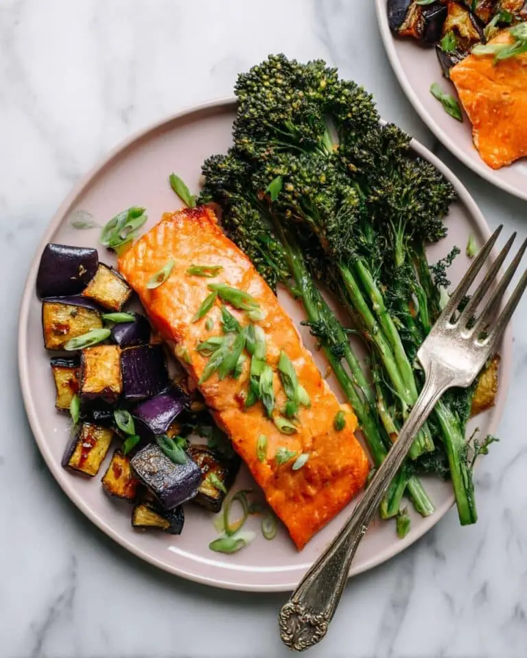 Miso-Glazed Salmon & Veggie Sheet Pan Dinner Recipe