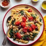 Garlicky Cherry Tomato Pasta with White Beans Recipe