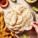 Crispy Rice Paper Chips with Vegan Avocado Dip Recipe