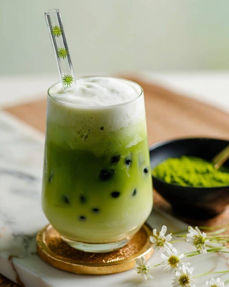 3-Ingredient Iced Matcha Latte Recipe
