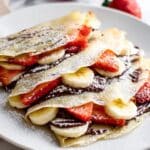 Strawberry Banana Nutella Crepes Recipe