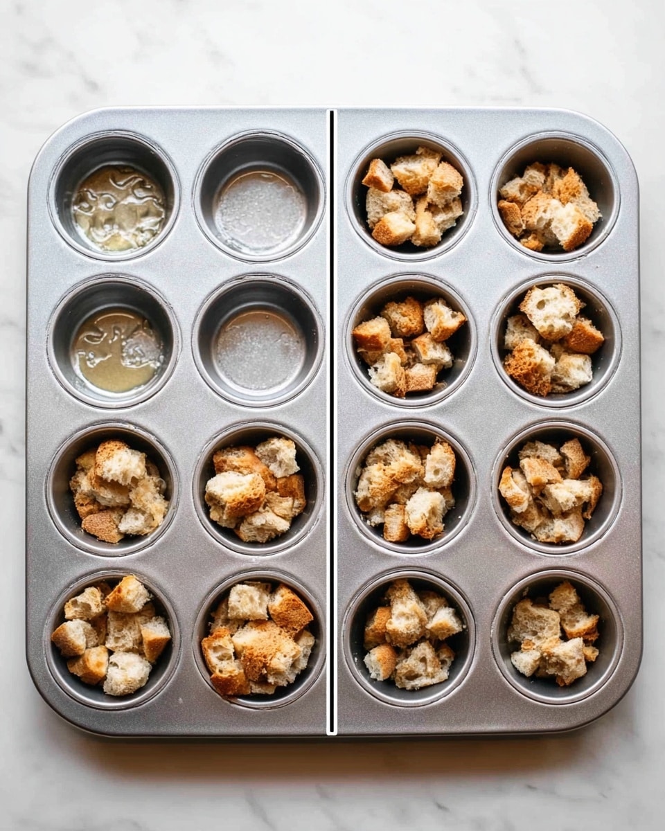 A white plate holds a stack of about ten small, round, golden-brown muffins covered with a light dusting of powdered sugar. The muffins have a rough, uneven texture on top. Two fresh red strawberries with green leaves are placed on the side of the plate. A woman's hand is pouring thick, amber syrup from a small glass container over the top muffin. The background shows a white marbled texture with two more strawberries blurred in the distance. photo taken with an iphone --ar 4:5 --v 7