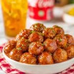 Sweet and Savory Pepper Meatballs in BBQ and Dr. Pepper Sauce Recipe