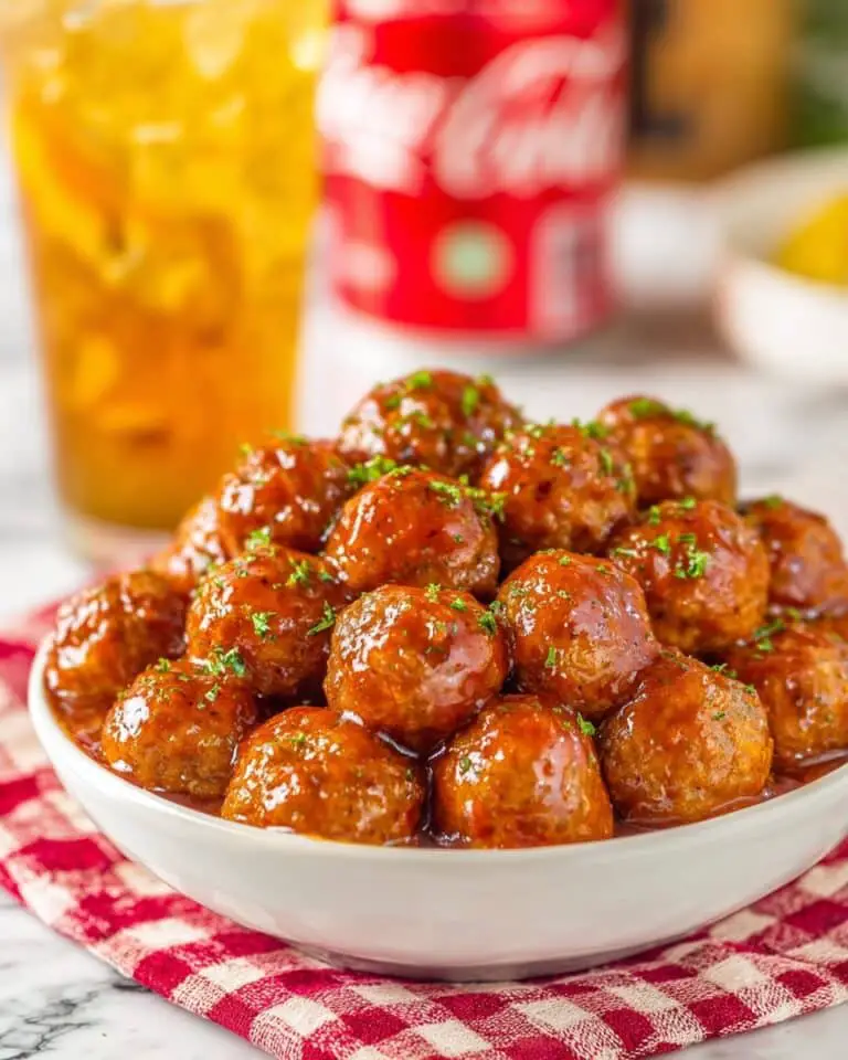 Sweet and Savory Pepper Meatballs in BBQ and Dr. Pepper Sauce Recipe